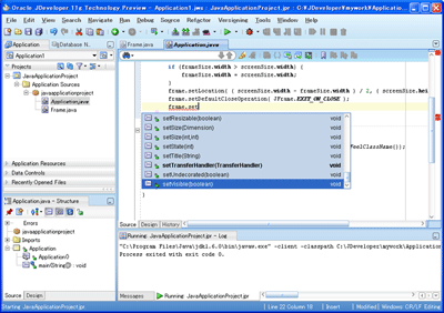 Oracle JDeveloper 11g（Technical Preview版）