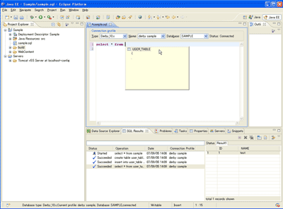 Eclipse - SQL Editor & SQL Results