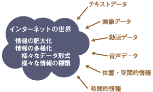 情報の肥大化と多様化
