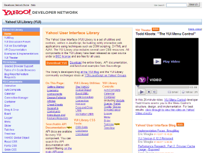 Yahoo! UIライブラリの配布サイト
