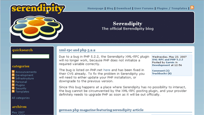 Serendipity Weblog公式ブログ