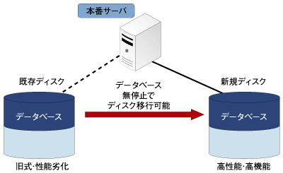 新規ディスクへのオンライン無停止データ移行 Copyright IBM Corporation 2007 / Copyright IBM Japan, Ltd. 2007