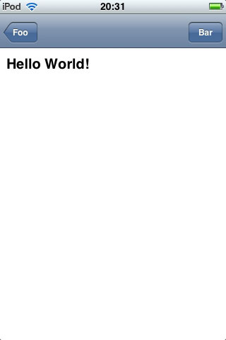 HelloWorldアイコンが表示された