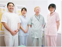 常駐している4人のヘルスキーパー