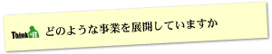 Question1 どのような事業を展開していますか