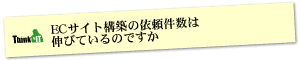 Question2 ECサイト構築の依頼件数は伸びているのですか