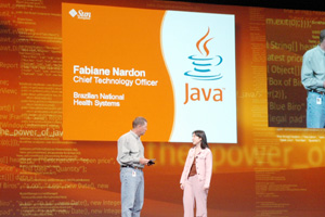 Scott McNealy氏（左）とFabiane Nardon氏（右）