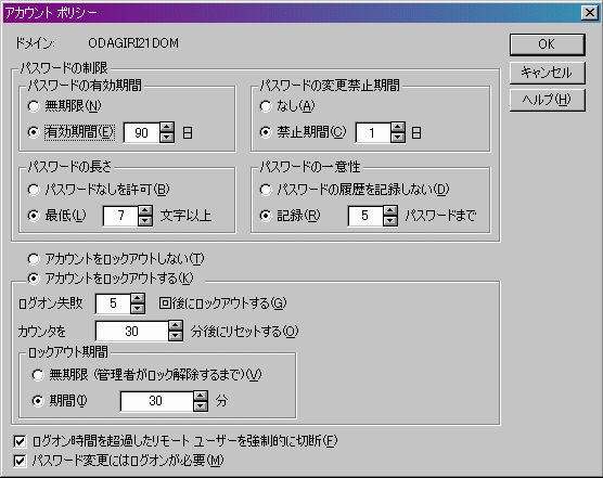 ユーザマネージャによるグループの管理