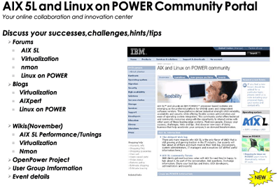 AIX 5L and Linux on POWER Community Portal