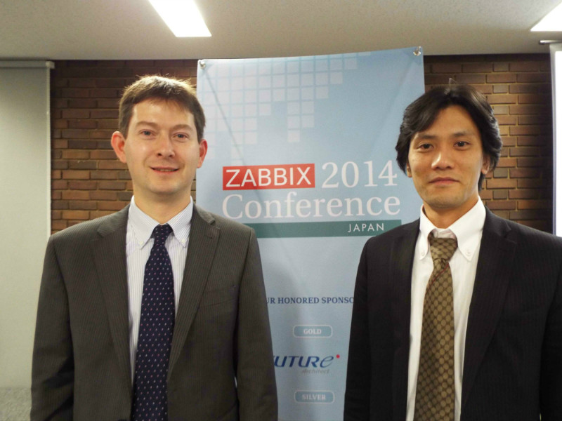 ZabbixのCEO、Alexei Vladishev氏とZabbix Japanの代表、寺島広大氏
