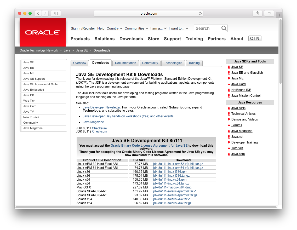 java runtime environment for mac osx