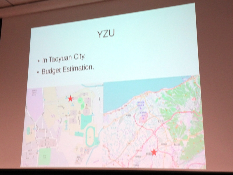 候補地のYZU（Yuan Ze University、元智大學）