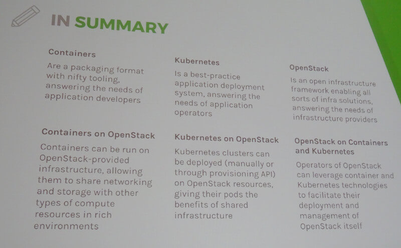 OpenStackとコンテナに関するサマリー