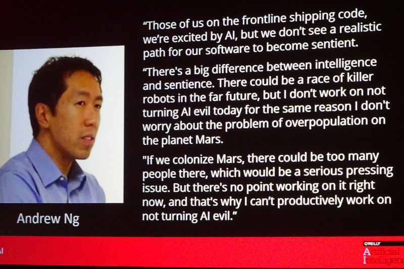 Andrew Ng氏の「まだ人工知能は意識を持てない」という説明