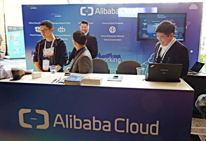 Alibaba Cloudの展示ブース