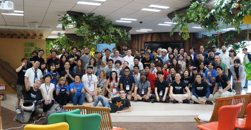 DevRelCon Tokyo 2018の参加者とスピーカーの集合写真