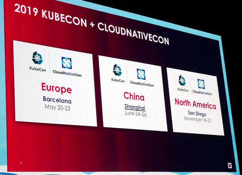 来年のKubeConはバルセロナ、上海、そしてサンディエゴ