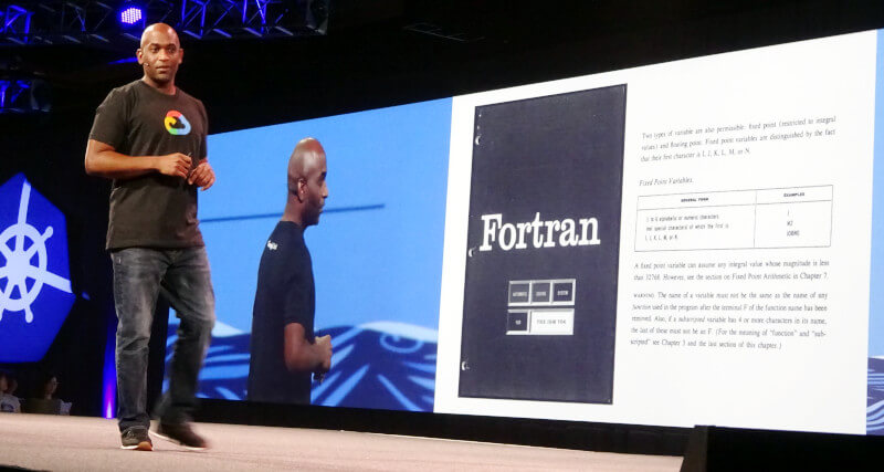 Fortranを紹介するHightower氏