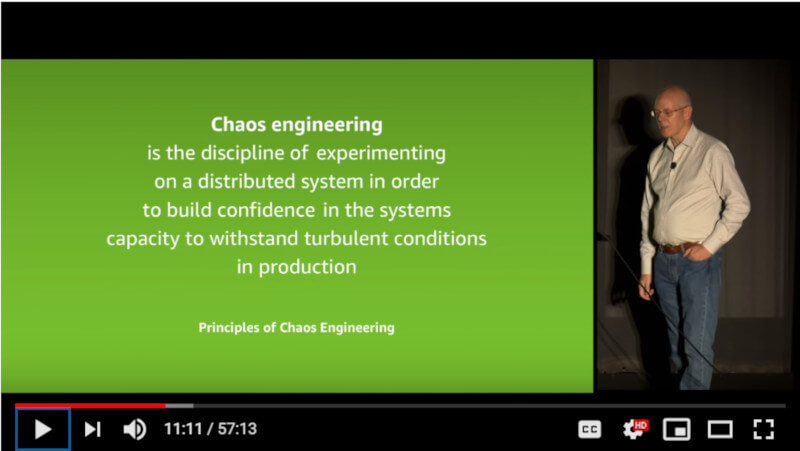 AWSのAdrian Cockroft氏によるカオスエンジニアリングの定義