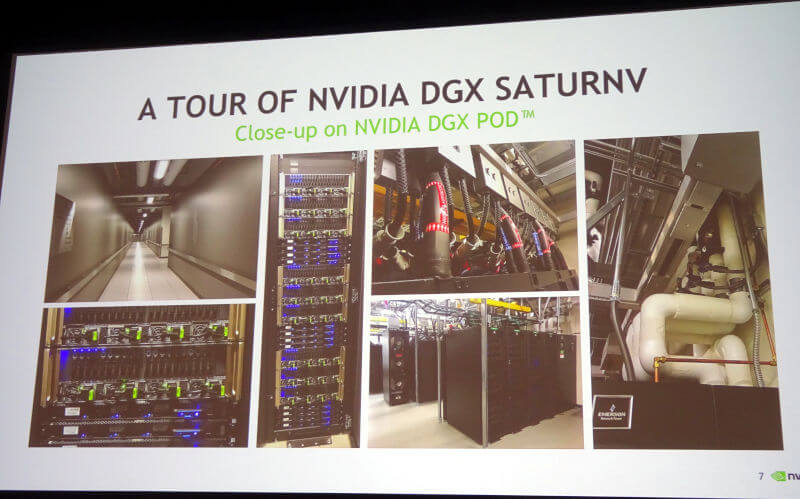 NVIDIAのスーパーコンピュータ、Saturn Vの外見