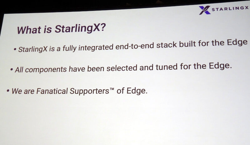 完全に統合されたエッジ向けプラットフォームがStarlingX