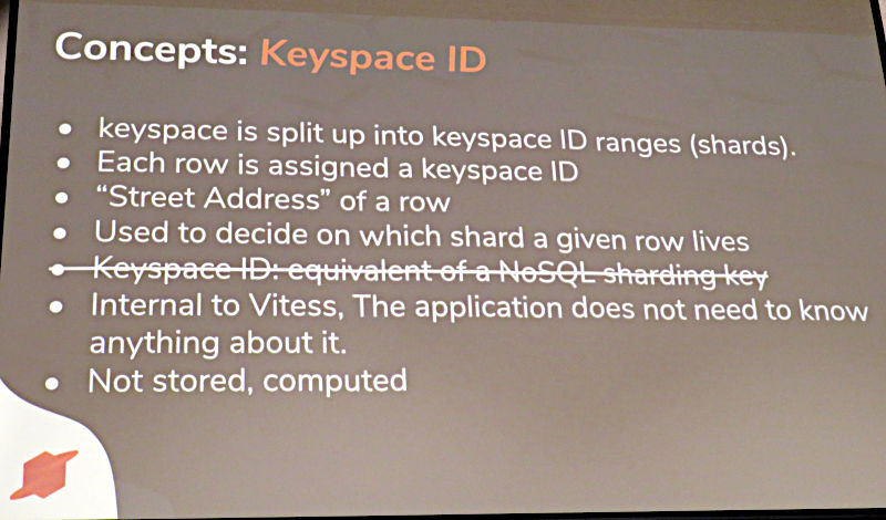 VitessのKeyspaceはMySQLのDatabaseに相当