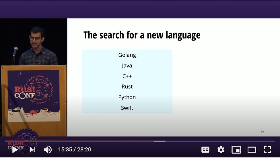 Weldの開発言語の候補となったプログラミング言語