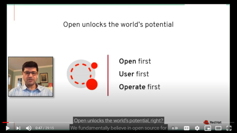 Open First、User First、Open FirstがRed Hatのミッション
