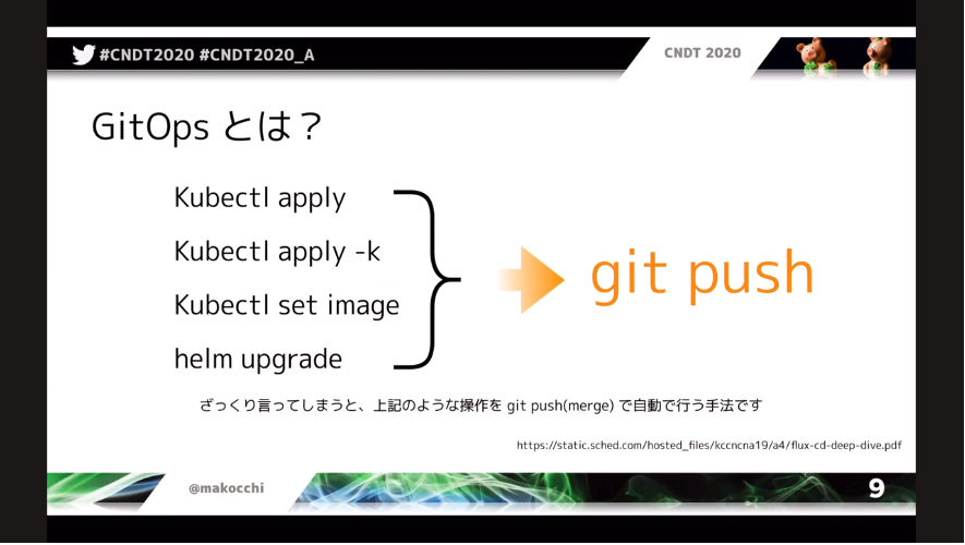 GitへのPushがそのままインフラストラクチャーへの構成指示になる