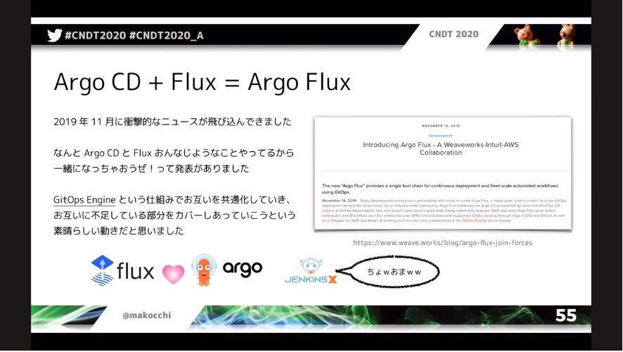 FluxとArgo CDが統合される？