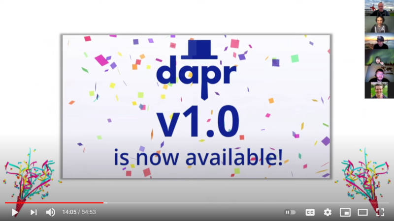 Daprは大きなマイルストーンである1.0に到達