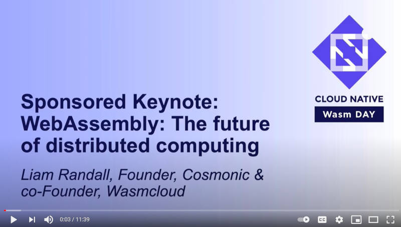 「WebAssemblyは分散コンピューティングの未来である」というタイトル