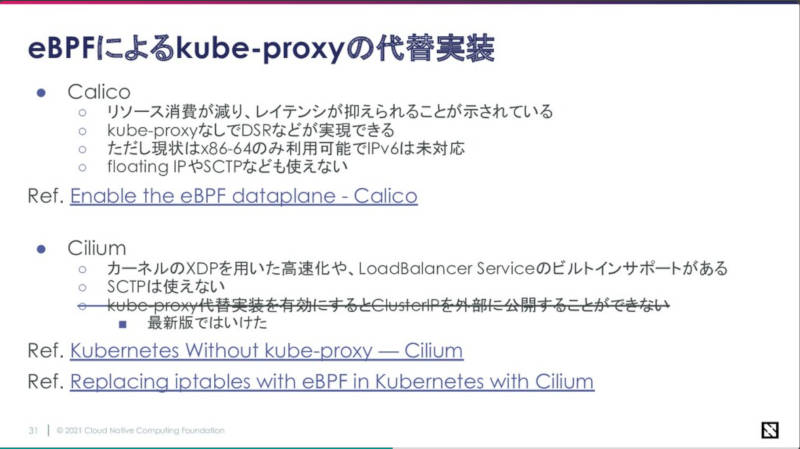 kube-proxyの代替案を説明