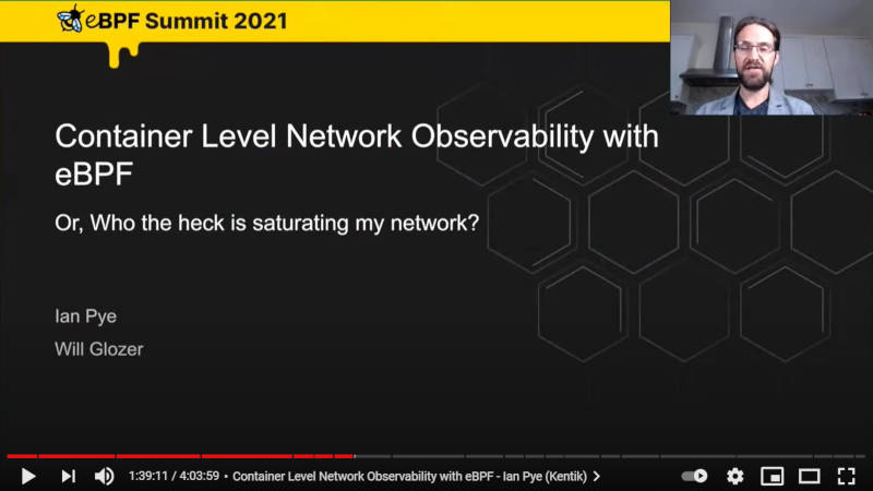 「Container Level Network Observability with eBPF」というセッション