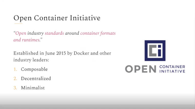 Open Container Initiativeの概要