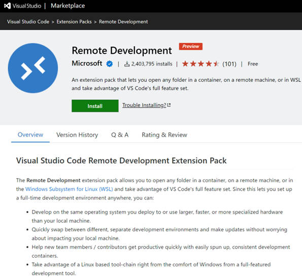 Remote Development - Visual Studio Marketplace
