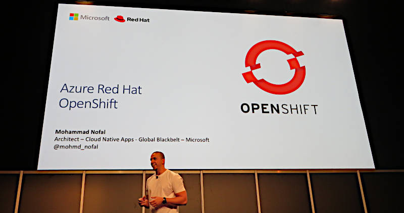 Azure Red Hat OpenShiftを紹介するMohammad Nofal氏