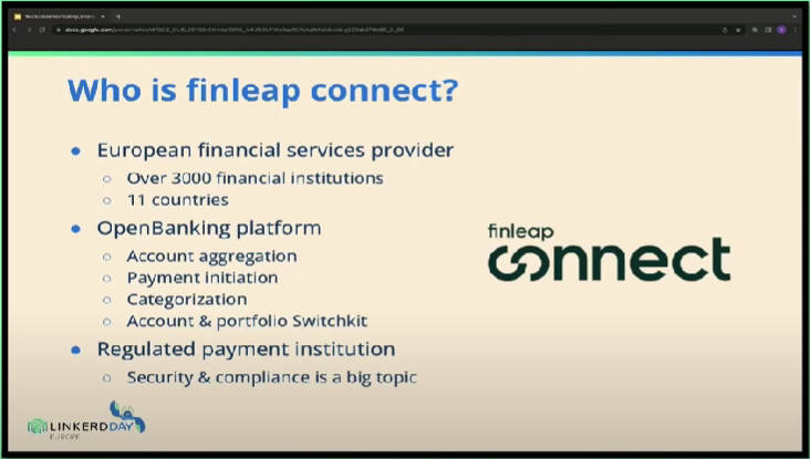 finleapの概要を紹介。各国の金融サービスを接続するサービスがfinleap