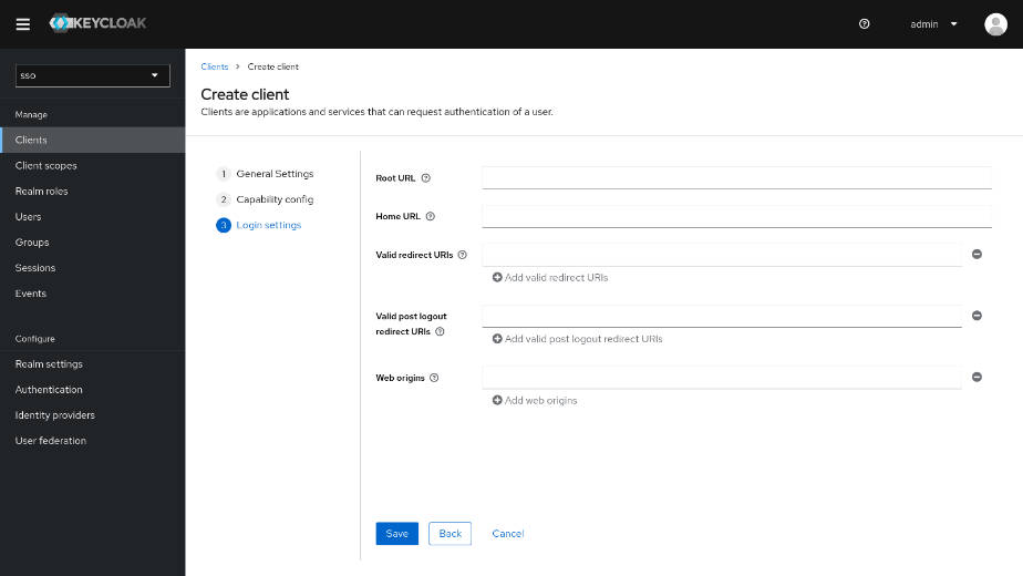 図8：Login settingsの設定画面