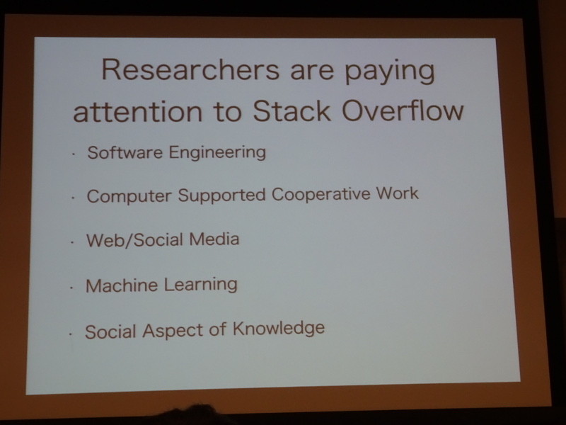 Stack Overflow上の活動に関するさまざまな研究