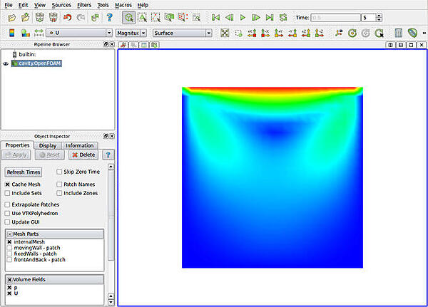 paraview実行イメージ
