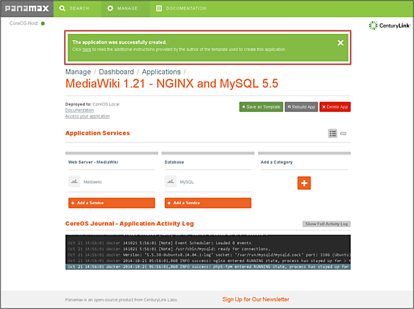 問題なく構築が完了した