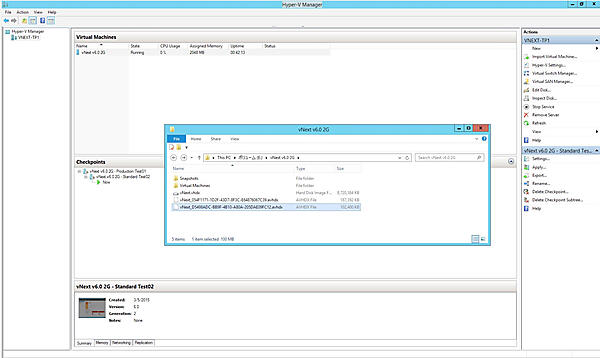 チェックポイントの取得：チェックポイント取得後は、差分ファイルに変更内容が書き込まれる。