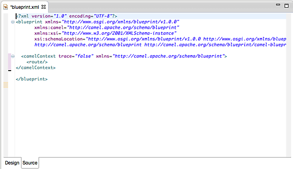 Camel Context XMLファイルの内容を確認