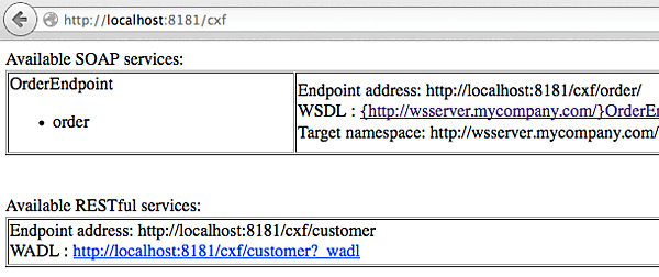 RESTサーバーの確認