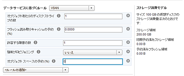 Virtual SANのポリシー定義