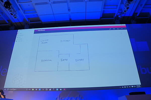 アプリ上でペンで描いた図が検出されてオブジェクトになる