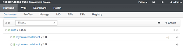 コンテナの開始を確認