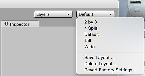 エディタのレイアウトの確認