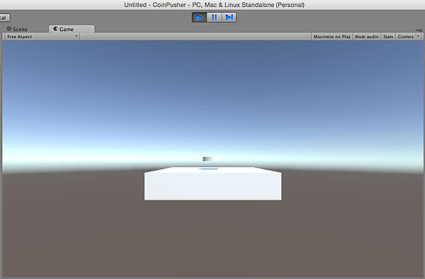再生すると不自然に浮くコイン